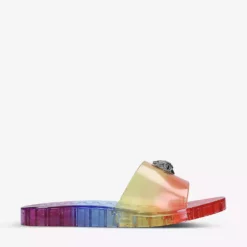 KURT GEIGER LONDON Maddie Embellished Rubber Sliders For Womens Mult/other
