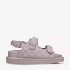 KURT GEIGER LONDON Orson Quilted Faux-leather Sandals For Womens Blush -KURT GEIGERLONDON Sales unnamed file 848