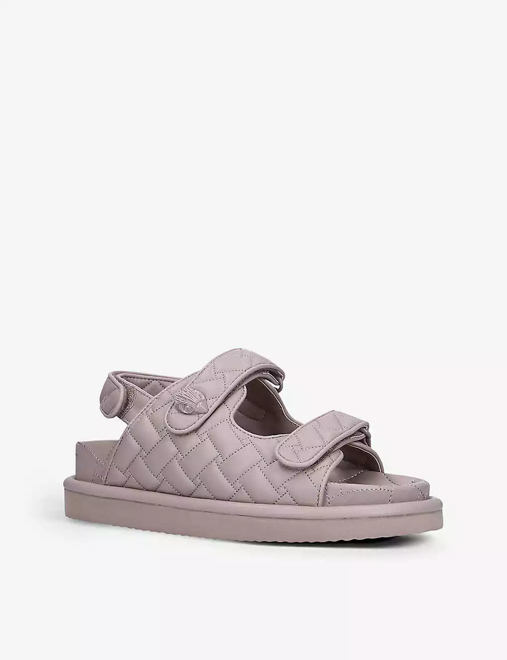 KURT GEIGER LONDON Orson Quilted Faux-leather Sandals For Womens Blush 5 KURT GEIGER LONDON Orson Quilted Faux-leather Sandals For Womens Blush - Image 3