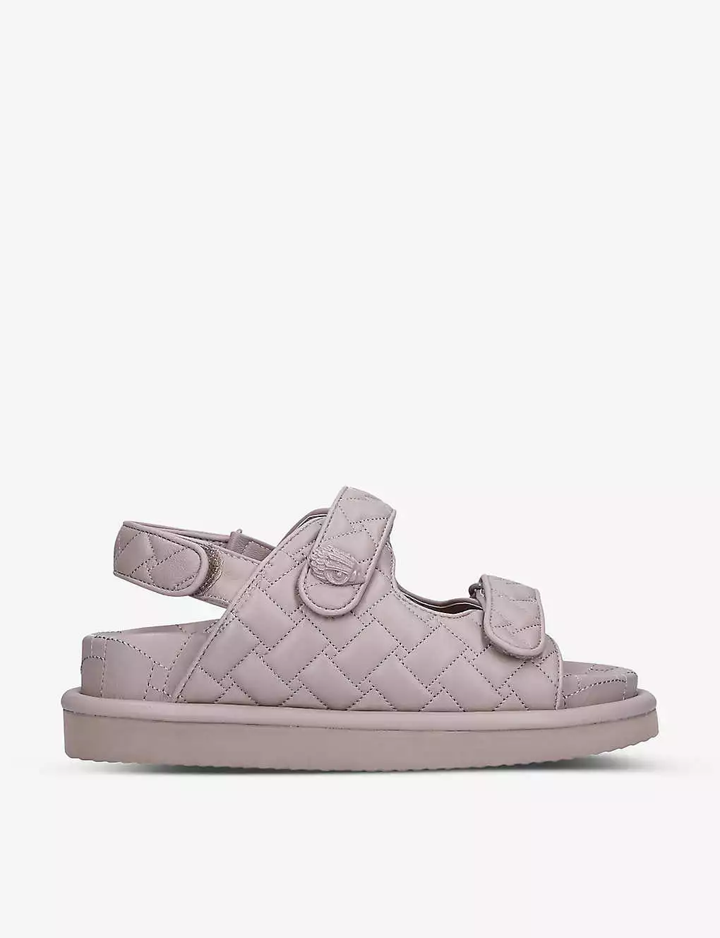 KURT GEIGER LONDON Orson Quilted Faux-leather Sandals For Womens Blush 7 KURT GEIGER LONDON Orson Quilted Faux-leather Sandals For Womens Blush - Image 5