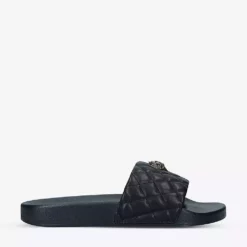 KURT GEIGER LONDON Meena Eagle Rubber Sliders For Womens Black