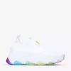 KURT GEIGER LONDON Lettie Rainbow-insert Knitted Trainers For Womens White -KURT GEIGERLONDON Sales unnamed file 879