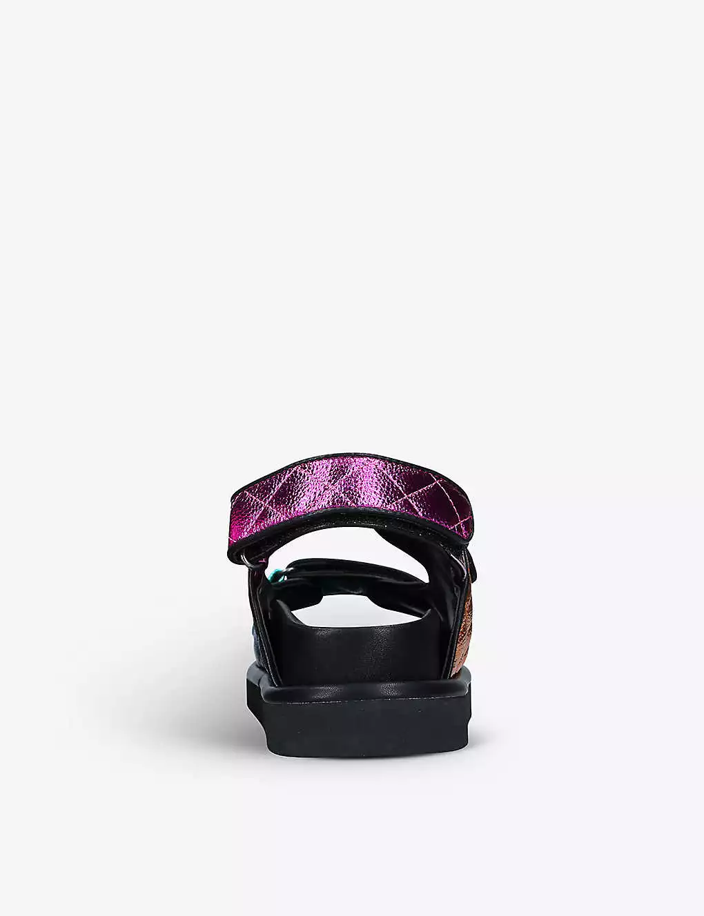 KURT GEIGER LONDON Orson Quilted Metallic-woven Sandals For Womens Mult/other 6 KURT GEIGER LONDON Orson Quilted Metallic-woven Sandals For Womens Mult/other - Image 4