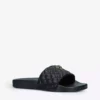 KURT GEIGER LONDON Meena Eagle Rubber Sliders For Womens Black -KURT GEIGERLONDON Sales unnamed file 89
