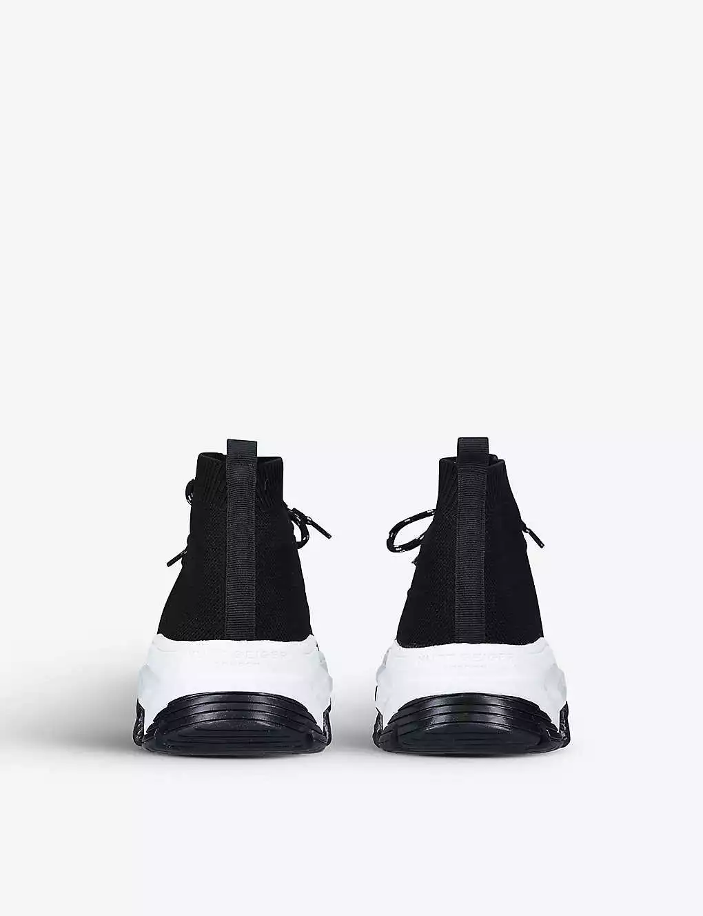 KURT GEIGER LONDON Lettie Lace-up Knitted Sock Trainers Blk/white 6 KURT GEIGER LONDON Lettie Lace-up Knitted Sock Trainers Blk/white - Image 4