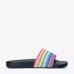 KURT GEIGER LONDON Meena Rainbow Glitter-woven Sandals For Womens Mult/other