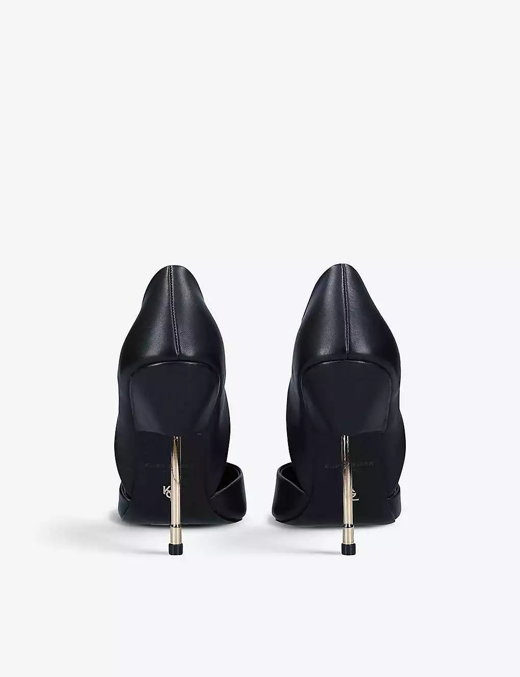 KURT GEIGER LONDON Bond Eagle Drench D'Orsay Leather Courts For Womens Black 6 KURT GEIGER LONDON Bond Eagle Drench D'Orsay Leather Courts For Womens Black - Image 4