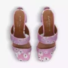KURT GEIGER LONDON Kensington Crystal-embellished Floral Block-heel Sandals For Womens Pink -KURT GEIGERLONDON Sales unnamed file 932