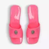 KURT GEIGER LONDON Maddie Eagle Head-embellished Patent Mules For Womens Pink -KURT GEIGERLONDON Sales unnamed file 941