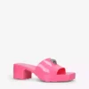 KURT GEIGER LONDON Maddie Eagle Head-embellished Patent Mules For Womens Pink -KURT GEIGERLONDON Sales unnamed file 942