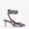 KURT GEIGER LONDON Countess Crystal-embellished Woven Heeled Sandals For Womens Blk/white 11 KURT GEIGER LONDON Countess Crystal-embellished Woven Heeled Sandals For Womens Blk/white -KURT GEIGERLONDON Sales unnamed file 949