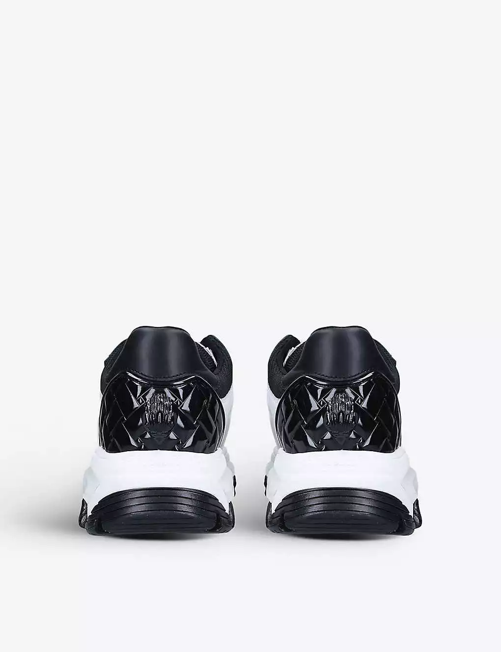 KURT GEIGER LONDON Lettie Eagle Quilted Chunky-soled Leather Low-top Trainers White/blk 6 KURT GEIGER LONDON Lettie Eagle Quilted Chunky-soled Leather Low-top Trainers White/blk - Image 4