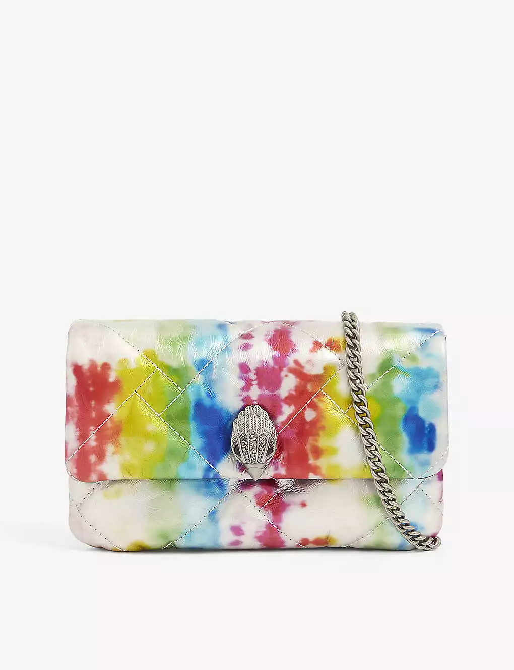 KURT GEIGER LONDON Kensington Soft Leather Clutch Bag For Womens Mult/other 3 KURT GEIGER LONDON Kensington Soft Leather Clutch Bag For Womens Mult/other